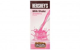 Hershey's Milk Shake Strawberry Flavour  Tetra Pack  200 millilitre